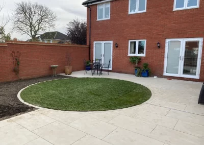 Landscaped garden.