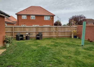 New build lawn on muddy site.