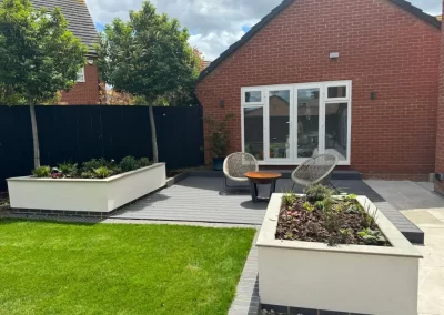 View to garden office.